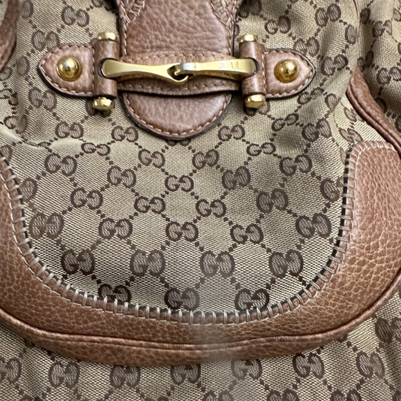 VINTAGE GG Canvas Large New Pelham Shoulder Bag - Picture 3 of 15